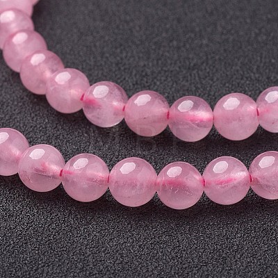 Natural Rose Quartz Beads Strands X-GSR6mmC034-1