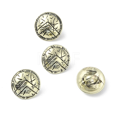 Alloy Shank Buttons FIND-WH0111-334AG-1