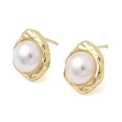 Brass Stud Earring EJEW-H180-03G-1
