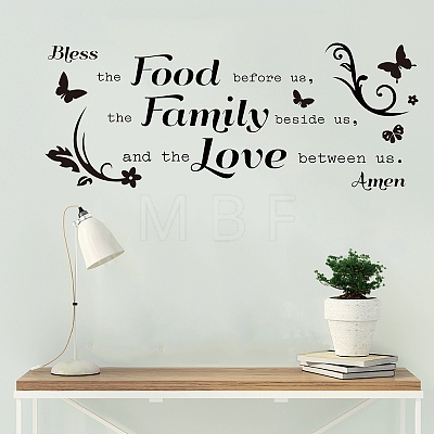 PVC Quotes Wall Sticker DIY-WH0200-023-1