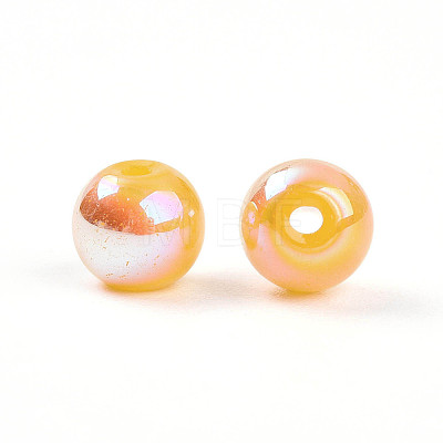 Electroplate Pearlized Glass Pearl Beads EGLA-T021-14A-09-1