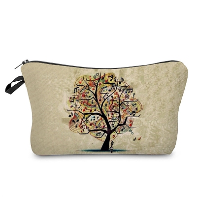 Tree of Life Pattern Polyester Waterpoof Makeup Storage Bag PW-WG5E2D2-01-1