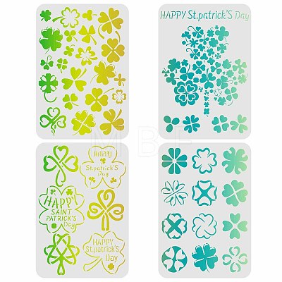 PET Hollow out Drawing Painting Stencils Sets for Kids Teen Boys Girls DIY-WH0172-374-1