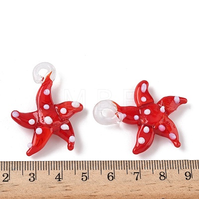 Handmade Lampwork Pendants LAMP-A004-05N-1