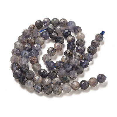 Natural Iolite Beads Strands G-J400-E05-02A-1