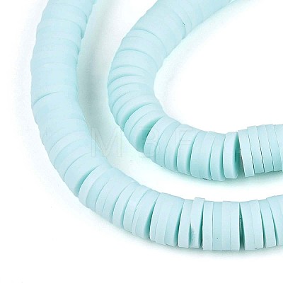 Handmade Polymer Clay Beads Strands CLAY-R089-6mm-032-1