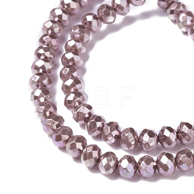 Opaque Glass Beads Strands GLAA-H022-01B-09-1