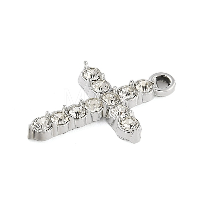 Alloy Rhinestone Pendants PALLOY-P308-08P-1