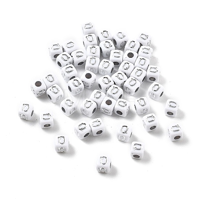 Opaque Acrylic Beads OACR-D282-06Q-1