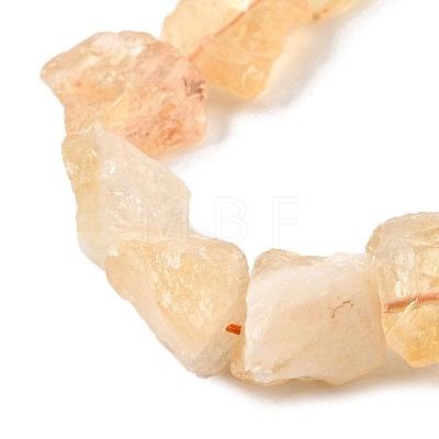 Heated Natural Citrine Beads Strands G-S386-C19-1