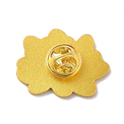 Flower Enamel Pin JEWB-C008-16G-1