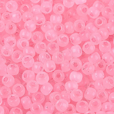 6/0 Transparent Inside Colours Glass Seed Beads SEED-N008-08P-1