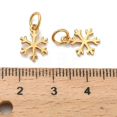 925 Sterling Silver Christmas Snowflake Charms STER-P071-18G-1