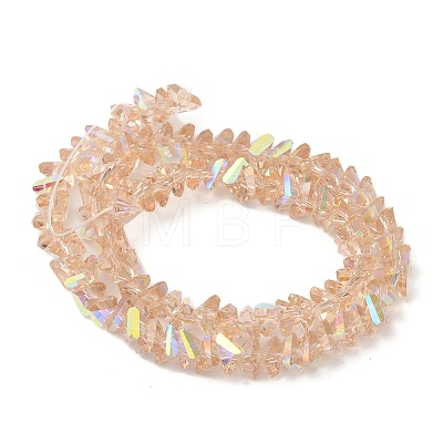 Transparent Glass Beads Strands EGLA-P061-04B-AB02-1