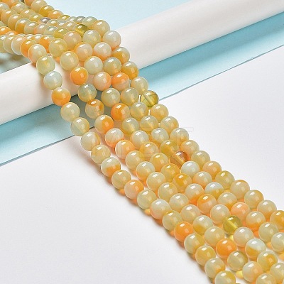 Glass Round Beads Strands GLAA-M044-01A-1