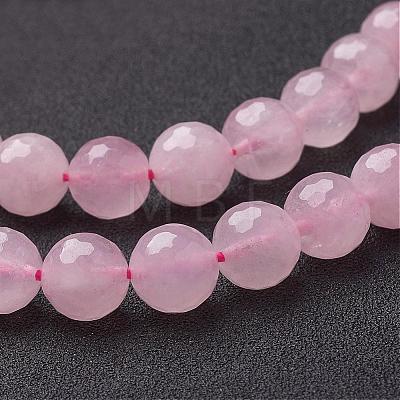 Natural Rose Quartz Beads Strands G-G099-F10mm-15-1