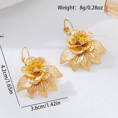 Alloy Dangle Earrings for Women WGBE734-01-1