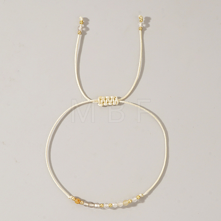 Natural Birthstone Braided Bead Bracelets for Women X-VA8051-11-1