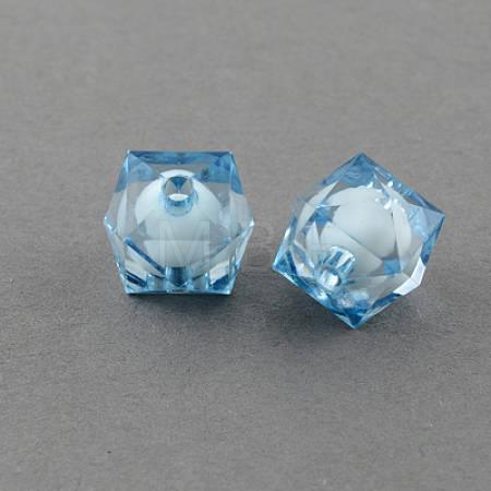 Transparent Acrylic Beads TACR-S112-8mm-22-1