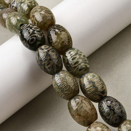 Tibetan Style dZi Beads Strands G-S389-A11-1