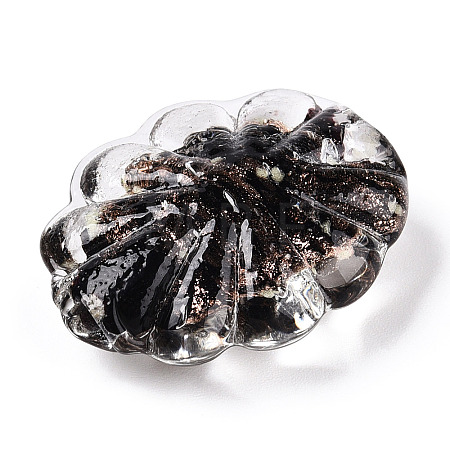 Luminous Handmade Gold Sand Lampwork Beads FOIL-T006-04A-1