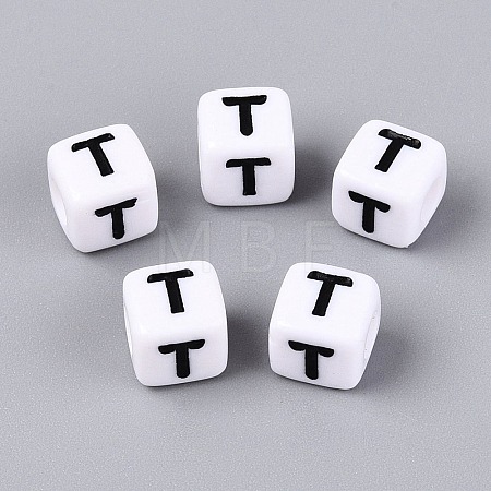 Opaque Acrylic Beads SACR-N020-04A-T-1