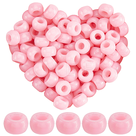 800Pcs Opaque Plastic Beads KY-SP0001-47B-1