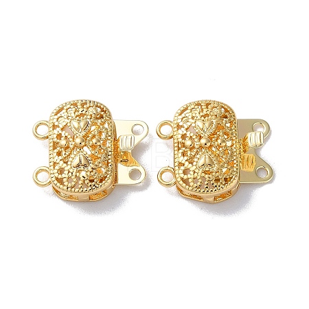 Brass Box Clasps KK-F867-38G-1