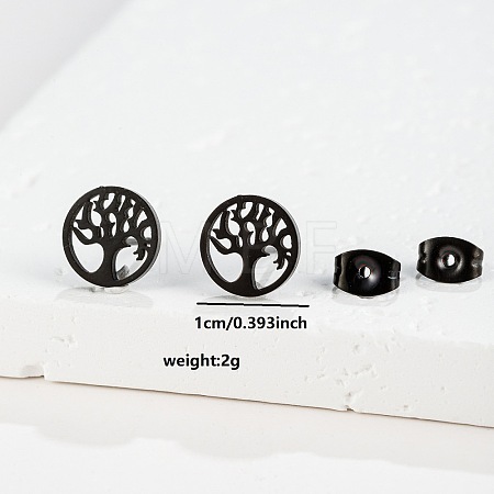 201 Stainless Steel Stud Earrings FS-WGB18B1-28-1
