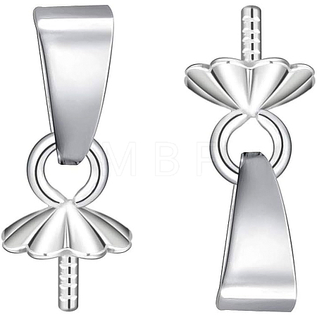 925 Sterling Silver Bails STER-BC0001-16S-1