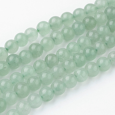 Natural Green Aventurine Bead Strands G-G735-63-6mm-1