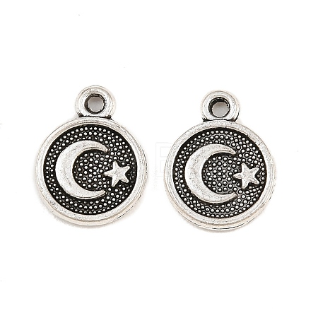Tibetan Style Alloy Charms AL-CBA27B9-07AS-1