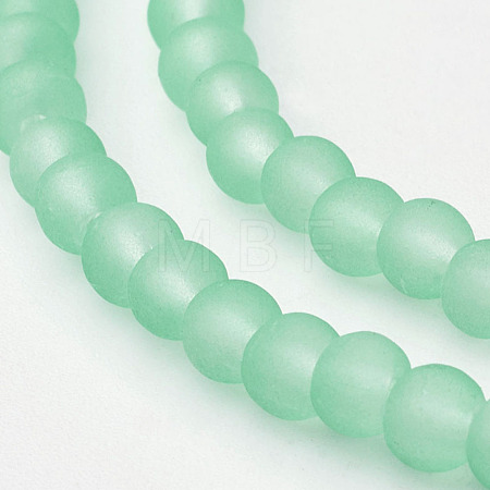 Baking Paint Transparent Glass Bead Strands X-GLAA-S031-4mm-29-1