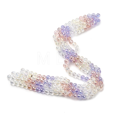 Electroplate Glass Beads Strands EGLA-D300-06-8mm-08-1
