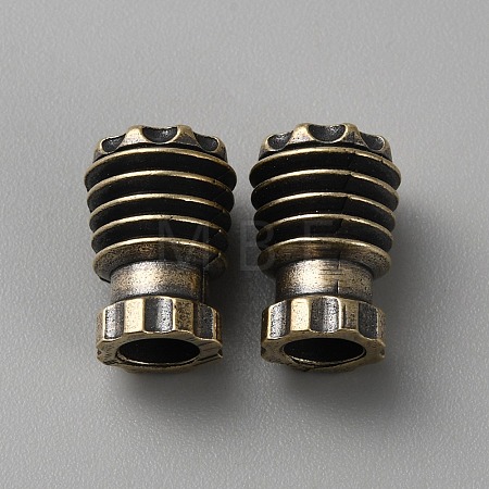 Brass EDC European Beads KK-WH0081-63AB-1