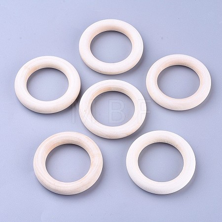Unfinished Wood Linking Rings LS-X-WOOD-F002-01-55mm-1