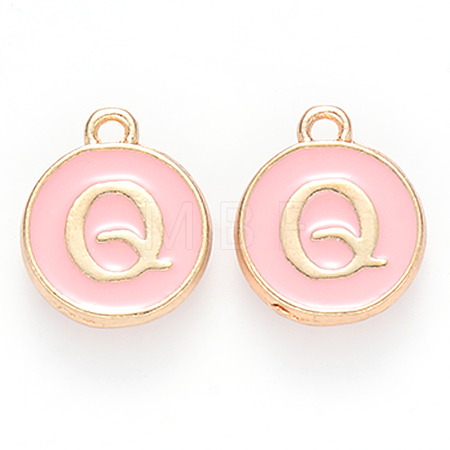 Golden Plated Alloy Enamel Charms X-ENAM-S118-07Q-1
