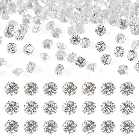 500Pcs Diamond Shape Grade AAA Cubic Zirconia Cabochons ZIRC-TADJ0001-01E-1