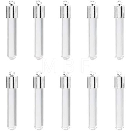 Glass Bottle Pendants GLAA-PH0007-48P-1