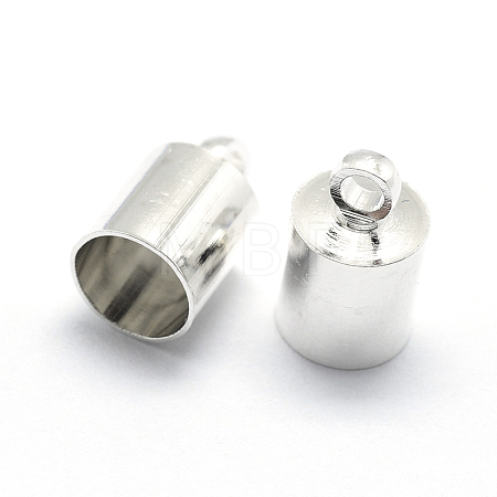 Brass Cord Ends X-KK-D219-11x7-S-1