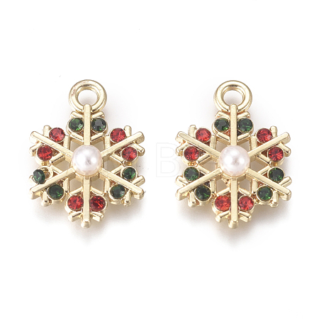 Golden Plated Alloy Charms X-PALLOY-L228-013G-1