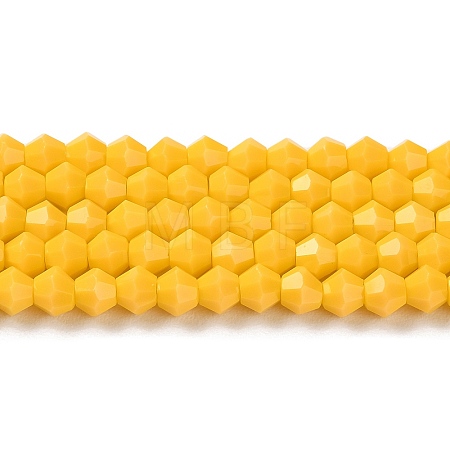 Opaque Solid Color Imitation Jade Glass Beads Strands GLAA-F029-P4mm-04-1