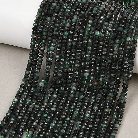 Natural Emerald Beads Strands G-B175-A20-2x3mm-1