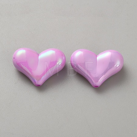 10Pcs Opaque Acrylic Beads LS-SACR-WH0008-020F-1