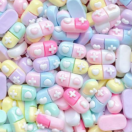 Opaque Resin Cabochons CRES-M037-08C-1