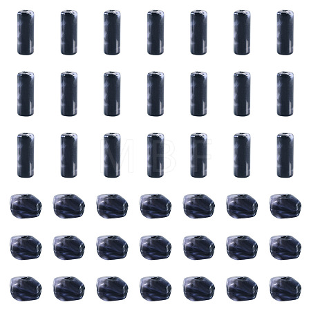 90Pcs 2 Styles Opaque Acrylic Imitation Gemstone Beads OACR-TA0005-14A-1