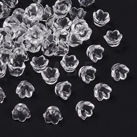 Transparent Acrylic Beads X-PL548-1-1