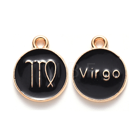 Alloy Enamel Pendants ENAM-S124-01A-08B-1