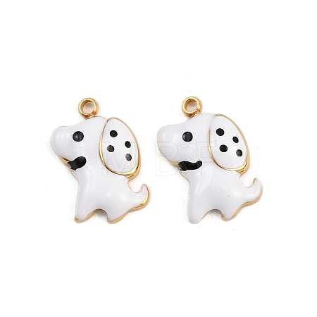 304 Stainless Steel Enamel Pendants STAS-P410-35B-G-1