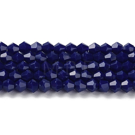 Opaque Solid Color Imitation Jade Glass Beads Strands EGLA-A039-P4mm-D10-1